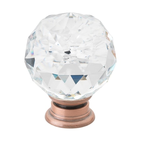 Gliderite Hardware 1-5/8 in. Crystal Cabinet Knob -, 5PK 9003-ORB-40-5